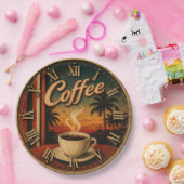 Tropical Sunset Coffee Pappteller (Party)