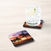 Tropical Sunset Cork Untersetzer (Rechte Seite)