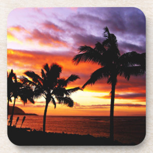 Tropical Sunset Cork Untersetzer