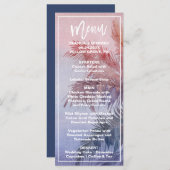 Tropical Sunset Dinner Menu Card Menükarte (Vorne/Hinten)