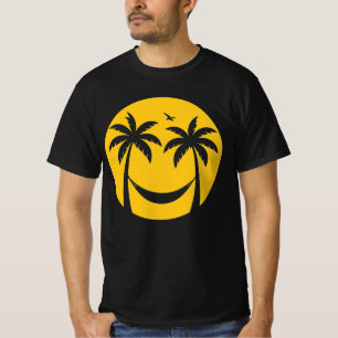 Tropical Sunset Hammock - Minimaler Strand mit Pal T-Shirt