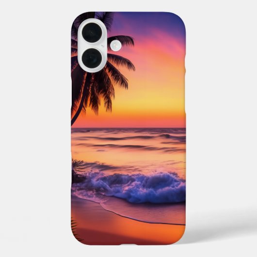 Tropical Sunset iPhone Case (Rückseite)