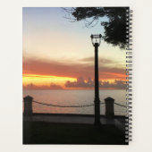 Tropical Sunset Island Foto personalisieren Planer (Rückseite)