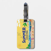 Tropical Sunset Luggage Tag auf Zazzle: Gepäckanhänger (Rückseite vertikal)