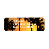 Tropical Sunset Mailing Label (Vorne)
