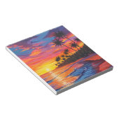Tropical Sunset Notepad Notizblock (angewinkelt)
