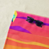 Tropical Sunset Oasis Strandtuch (Beispiel)