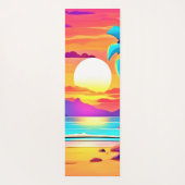 Tropical Sunset Oasis Yogamatte (Rückseite)