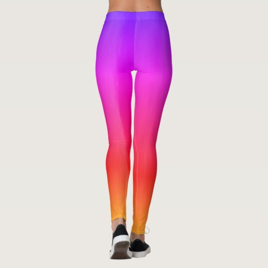 Tropical Sunset Ombré Leggings (Rückseite)