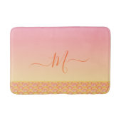 Tropical Sunset Ombre Seashell Muschel Elegant Badematte (Vorderseite)