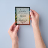 Tropical Sunset Palm Fronds Flyer (Gruppe)