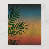 Tropical Sunset Palm Fronds Flyer (Hinten)