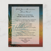 Tropical Sunset Palm Fronds Flyer (Vorne)