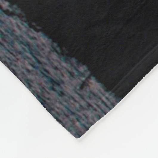 Tropical Sunset Palm Tree Beach Fleecedecke (Ecke)