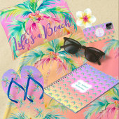 Tropical Sunset Palm Tree Life ist ein Strand Tasche