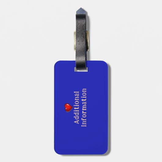 Tropical Sunset Palm Trees Gepäckanhänger (Rückseite vertikal)