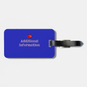 Tropical Sunset Palm Trees Gepäckanhänger (Rückseite horizontal)