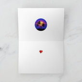 Tropical Sunset Palm Trees Karte (Innenseite)