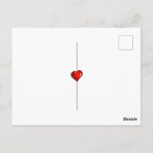 Tropical Sunset Palm Trees Postkarte (Rückseite)