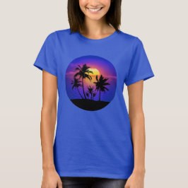 Tropical Sunset Palm Trees T-Shirt