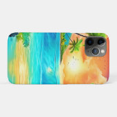 Tropical Sunset Paradise Beach View Case-Mate iPhone Hülle (Rückseite (Horizontal))
