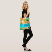Tropical Sunset Paradise Beach View Tasche (Am Model)