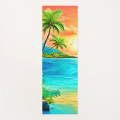 Tropical Sunset Paradise Beach View Yogamatte (Vorderseite)