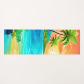 Tropical Sunset Paradise Beach View Yogamatte (Vorderseite (Horizontal))