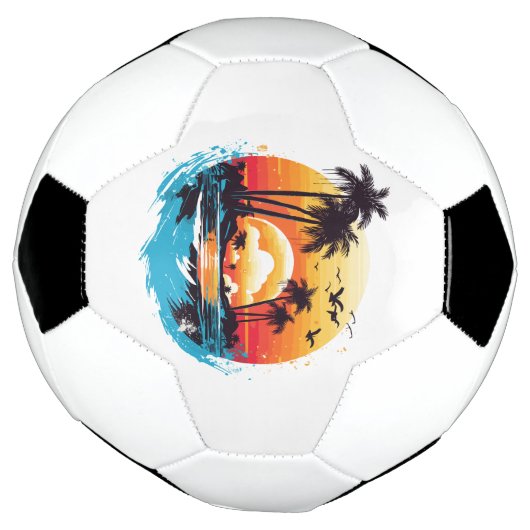 Tropical Sunset Paradise Fußball (Gedreht)