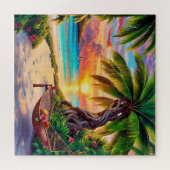 Tropical Sunset Paradise Puzzle (Horizontal)