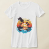 Tropical Sunset Paradise T-Shirt (Ablage )