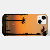 Tropical Sunset Phone Case - Ruhe tragen (Rückseite (Horizontal))