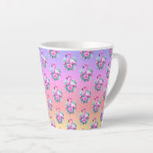 Tropical Sunset Pink Flamingo Milchtasse (Rechte Ecke)