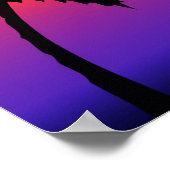 Tropical Sunset Poster (Ecke)