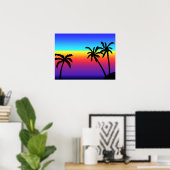 Tropical Sunset Poster (Heimbüro)
