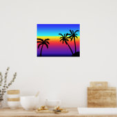 Tropical Sunset Poster (Küche)