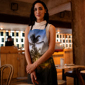 Tropical Sunset Print Schürze