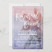 Tropical Sunset Probe Dinner Einladung (Vorderseite)