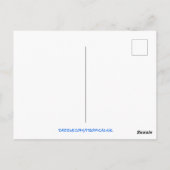 Tropical Sunset Sea Turtle Sandstrand Postkarte (Rückseite)