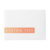 Tropical Sunset Sherbert Orange Wrap um Labels Rundum-Adressaufkleber (Vorderseite)