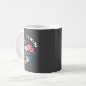 Tropical Sunset Skull Sink Ocean Swim Laugh Kaffeetasse (Vorderseite Links)