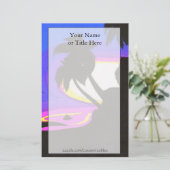 Tropical Sunset Stationery Briefpapier (Stehend Vorderseite)