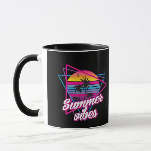Tropical Sunset Summer Vibes Coffee Tasse (Links)