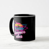 Tropical Sunset Summer Vibes Coffee Tasse (Vorderseite Links)