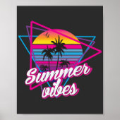 Tropical Sunset Summer Vibes Poster (Vorne)