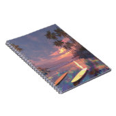 Tropical Sunset Surf Dream Notebook Notizblock (Rechte Seite)