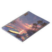 Tropical Sunset Surf Dream Notebook Notizblock (Linke Seite)