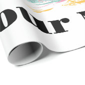 Tropical Sunset Vibes - Palmen Trees & Beach Desig Geschenkpapier (Rolleneckpunkt)