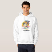 Tropical Sunset Vibes - Palmen Trees & Beach Desig Hoodie (Vorne ganz)