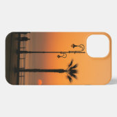 Tropical Sunset Vibes - Premium Palm Tree Telefon  iPhone Hülle (Rückseite (Horizontal))